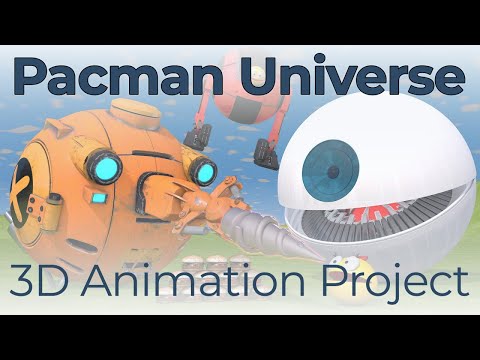 Pacman Universe – Abstract Robot Designs | 3D Animation