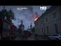 Russischer Angriff setzt UNESCO-Kloster in Kyjiw in Brand