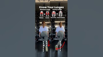 ✨Reverse Lunge vs. Curtsy Lunge #gymtips #fitnesstips #lunges #legday
