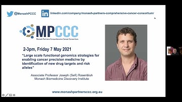 MPCCC Precision Oncology Seminar: Professor Joseph (Sefi) Rosenbluh