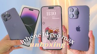 iphone 14 pro max deep purple unboxing 💜📦✨ philippines 👩🏻‍💻