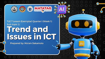 TLE Grade 7 ICT Week 1.1 MATATAG Curriculum