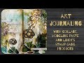 Art journaling with lindys stamp gang products  process