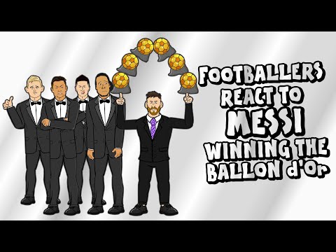 🏆footballers-react-to-messi-winning-the-ballon-d'or!🏆