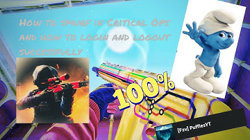 How to smurf in Critical Ops and how to login and logout successfully