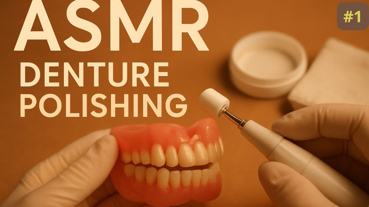 ASMR lab nha khoa II đánh bóng hàm giả II 1