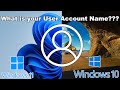 What is my Windows User Account Name? #Determine #Windows10 #Windows11 #User #Account #Name