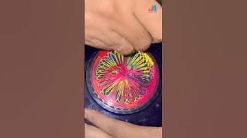 Rainbow Spirograph Art: Stunning Designs in Motion  #spirograph #asmr #shortsfeed #joylitart