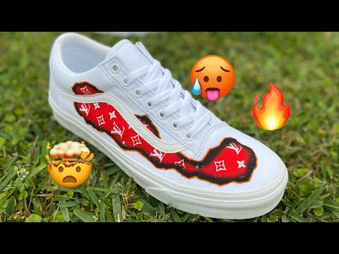 Shoes, Lv Vans Custom