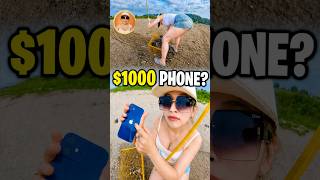 I Found a $1000 iPhone Buried in the Sand!