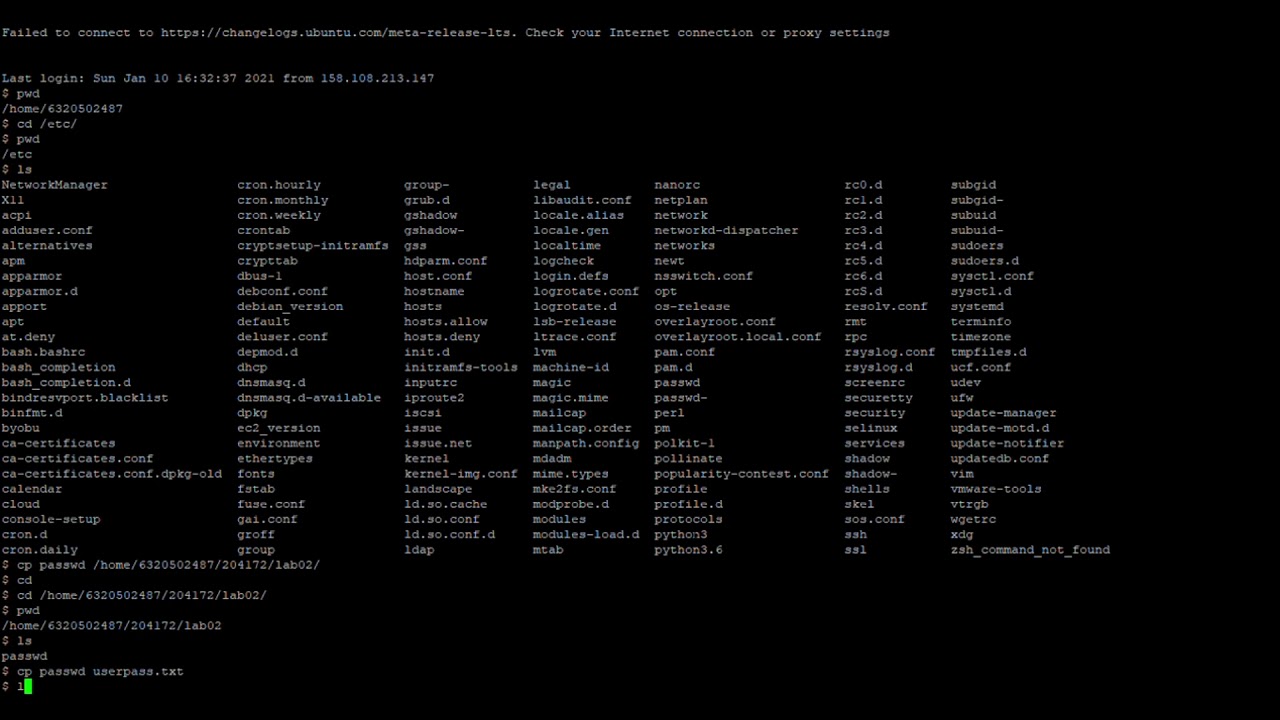 ระบบ ปฏิบัติการ linux และ คำ สั่ง พื้นฐาน  New  ปฏิบัติการที่ 2 : ระบบ Unix และคำสั่งพื้นฐาน