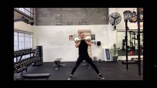 Double Kettlebell Front Rack Lateral Lunge demonstration