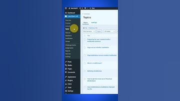 The "Difference" Between Topics and Lessons - LearnDash #Shorts