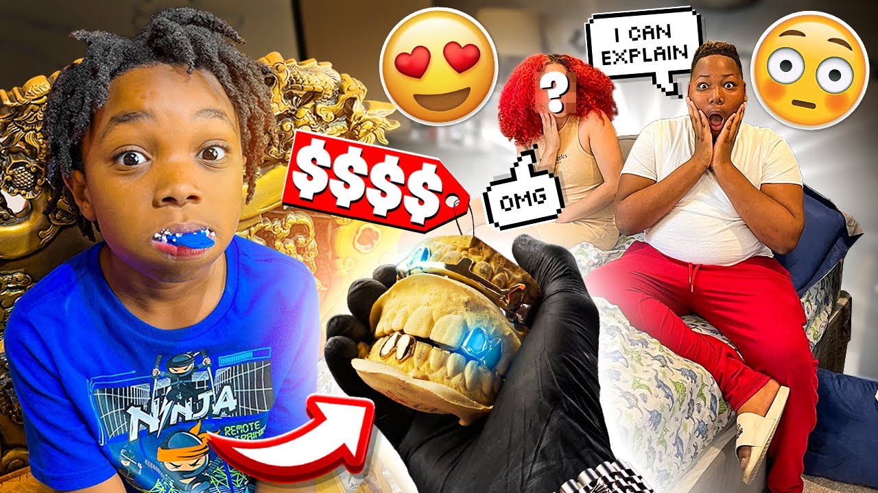 TOOK THE KIDS TO GET CUSTOM GRILLZ & TORY HAD A GIRL IN HIS ROOM!