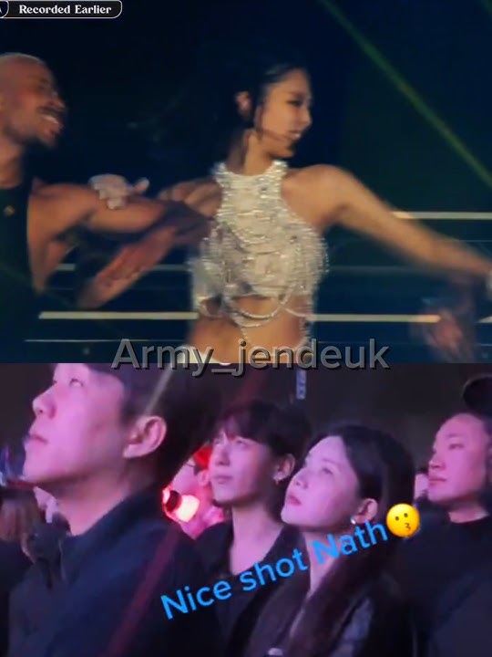 Jungkook reaction on Jennie's 'you and me' at coachella 2023 #Jungkook #jennie #jenkook #btsreaction