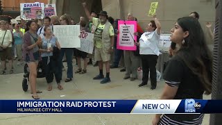 Immigration raid protest