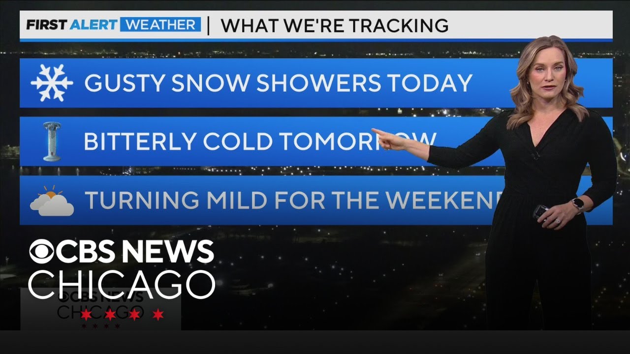 Gusty snow showers Wednesday before arctic cold on Thursday in Chicago ...
