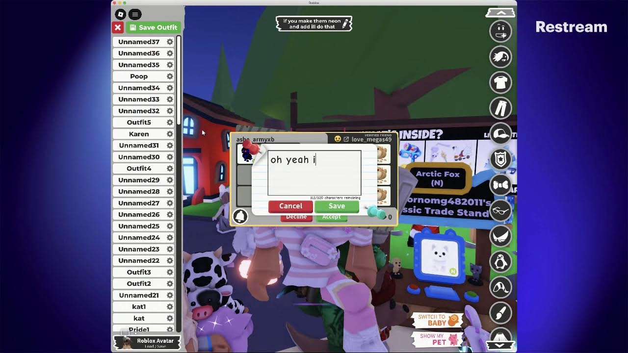 qna while playing adopt me!