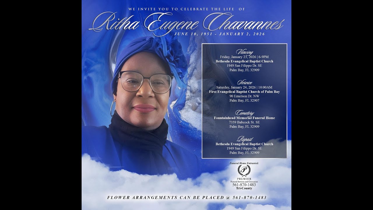 Veillée de recueillement en mémoire de Sr Ritha E. Chavannes | Bethesda Evangelical Baptist Church