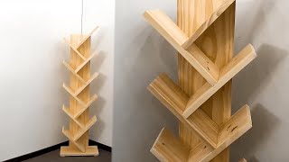 صنع مكتبة صغيرة للكتب من الخشب في المنزل - صنع مكتب في البيت - رف كتب للدراسة | zorro