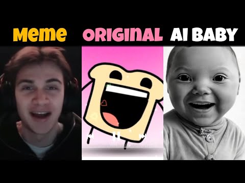 Guy Sings OMFG Hello Origina vs Meme vs AI Baby