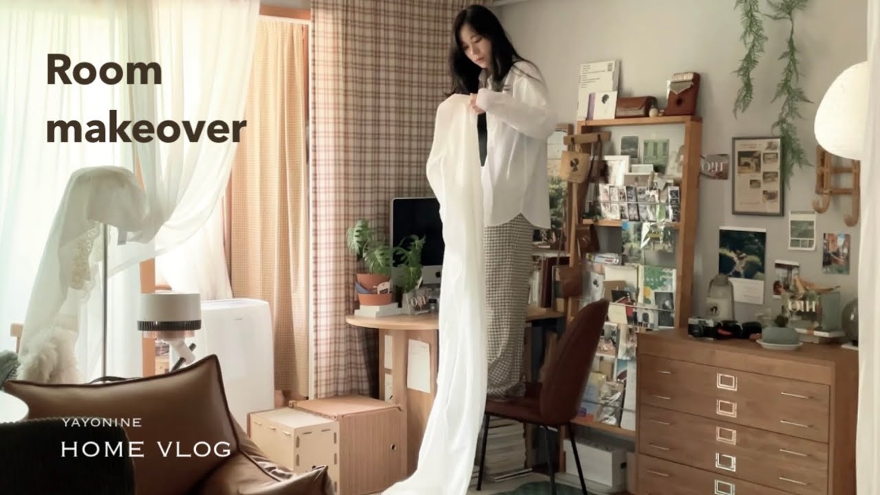 Простой, но масштабный ремонт комнаты 🏠 | Смена штор и ковров, а также бутерброды с чиабаттой