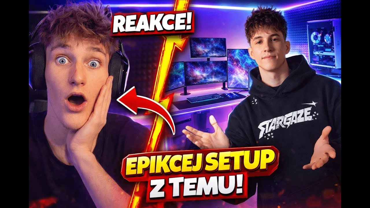 ⁨@RealDodo⁩  SI KOUPIL SETUP Z TEMU… TOHLE JSEM NEČEKAL 😳 | REAKCE