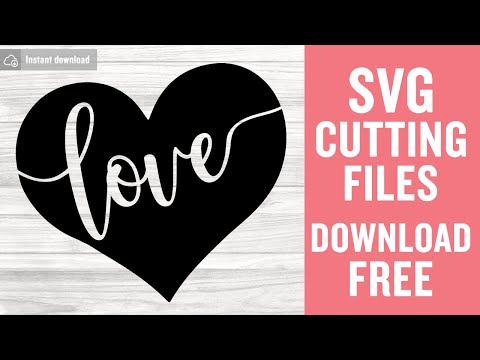 Valentine Heart Svg Free Cut Files for Scan n Cut Instant Download