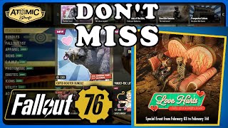 FO76 Atomic Shop & Limited Time Mini Season Love Hurts (Feb 03) screenshot 4