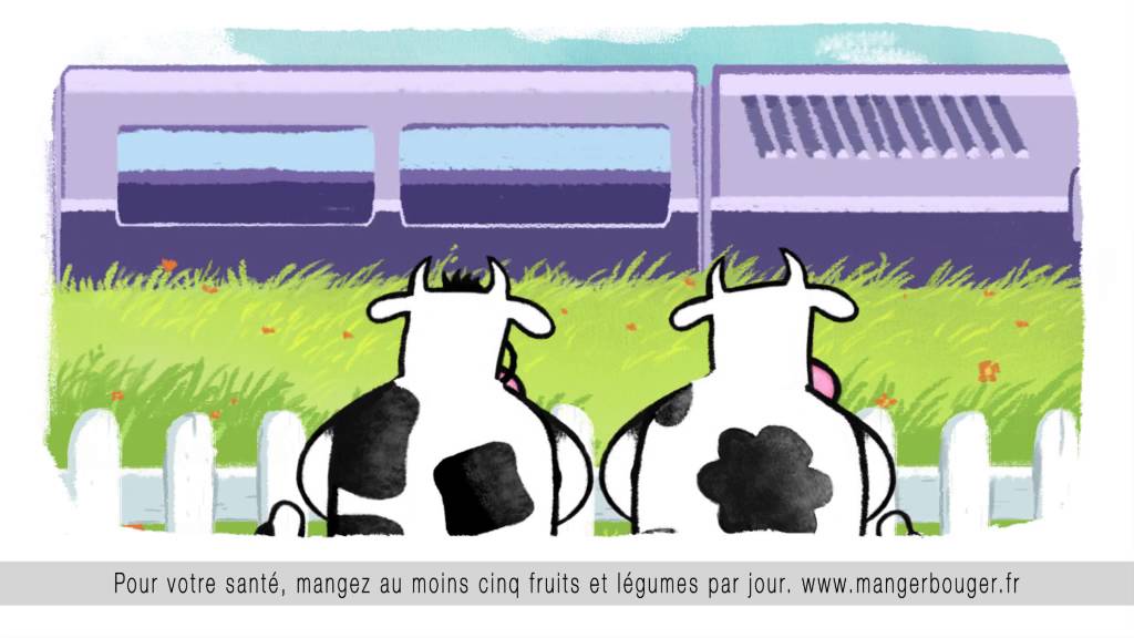 Les Deux Vaches - train train - YouTube