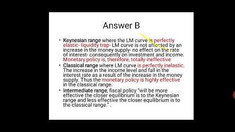 Previous year questions of UGC NET ON IS-LM curve