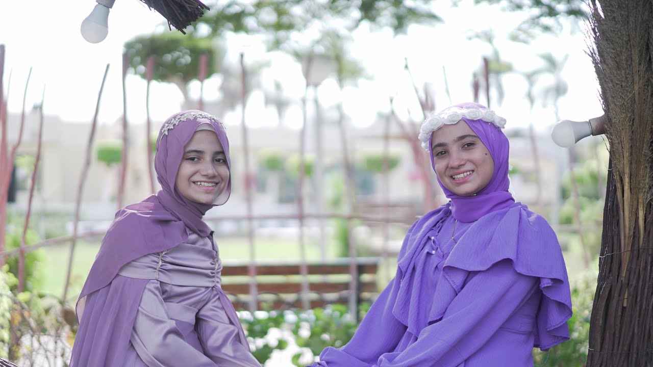 لما تسمع اسمه صلي - المنشدة نادين ابراهيم والمنشدة جنى هاني الاقصري