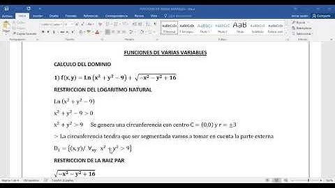 FUNCIONES VARIAS VARIABLES PARTE 1