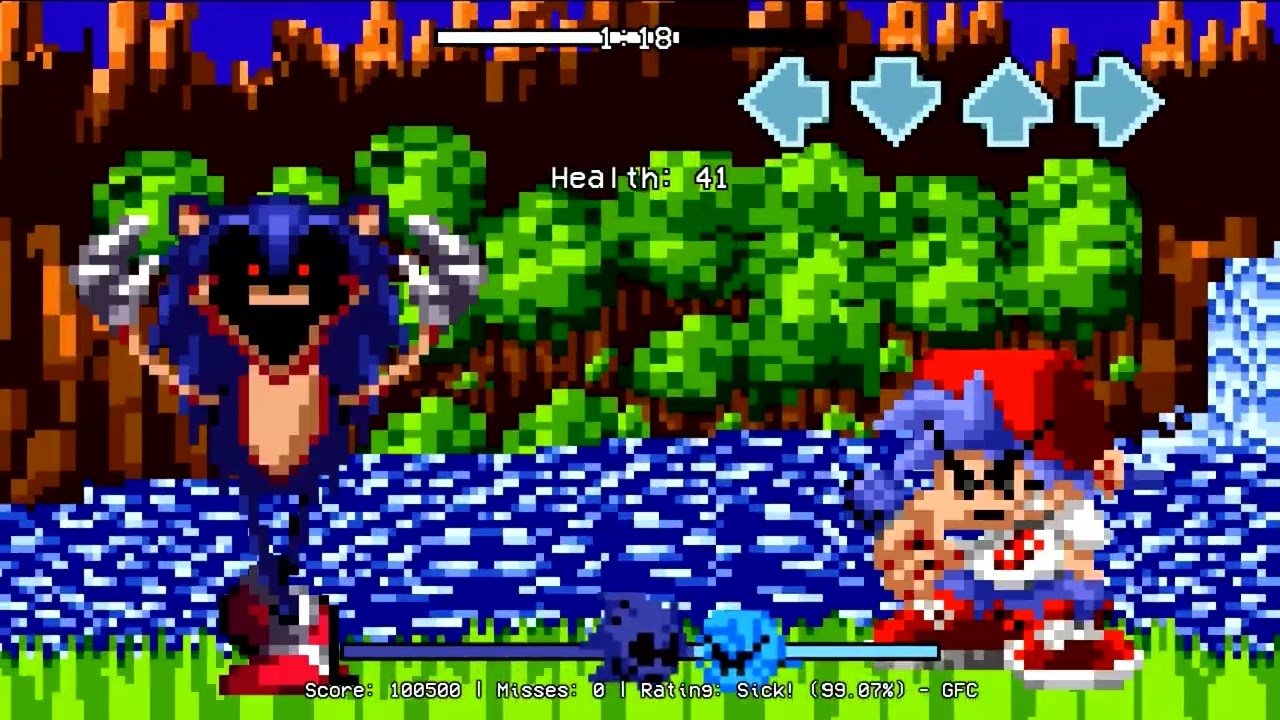 FNF (Мод Сделали С Другом) You Can't Run Rebirth