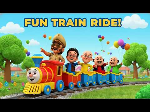 Motu Patlu Fun Adventure Ride | Train, Plane, Bus & Boat Song for Kids 🚂✈️🚌🚤