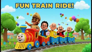 Motu Patlu Fun Adventure Ride | Train, Plane, Bus &amp; Boat Song for Kids 🚂✈️🚌🚤