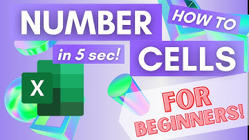 Excel for Beginners #7: DOUBLE CLICK to Number Cells (IN SECONDS!)