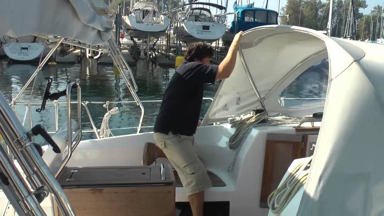 Nauti Sattler Sprayhood Aufbau