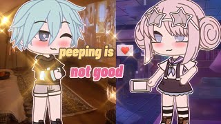 💘МОЙ УЧИТЕЛЬ💘 подглядывать нехорошо! gacha life// взахлёб