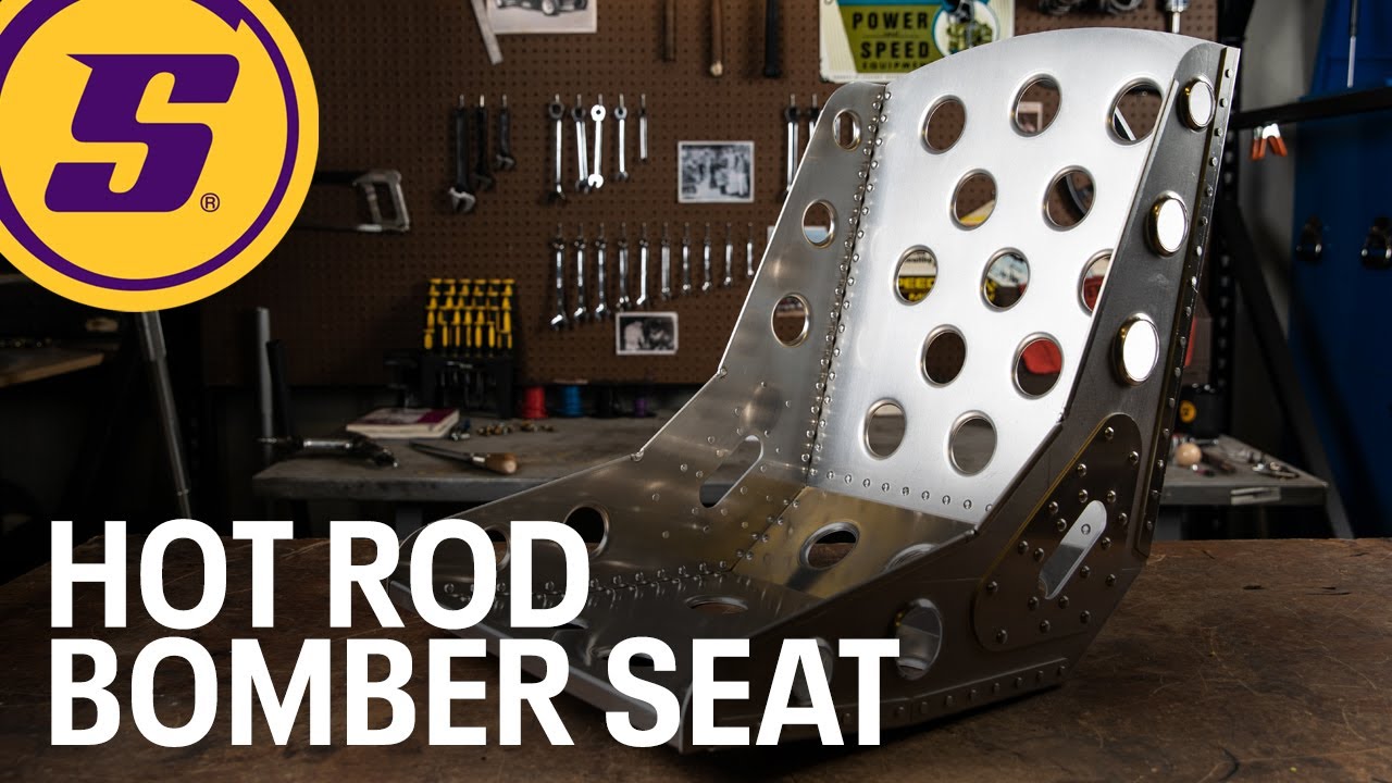 Speedway Lightened Aluminum Hot Rod Bomber Seat DIY Kit YouTube
