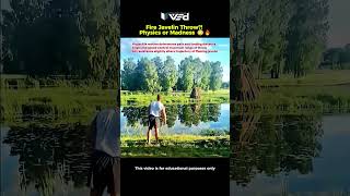 Fire Javelin Throw?! 🤯 Physics or Madness 🔥 #shorts