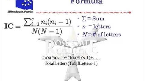CIT2563 CompSec Lec03 Index of Coincidence Aug 2013