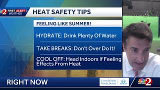 Good looking weekend weather, sizzling heat next week + tracking two areas in the tropics!