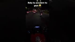 Baby ka accident ho gaya ..😂 || #explorepage  #automobile #motovolgger #explore #dailypost