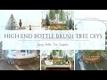 High end christmas decor dollar tree diy bottle brush trees farmhouse winter decor 2023