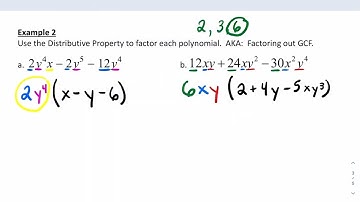 8.5 - Using the Distributive Property (AKA Factoring out GCF)