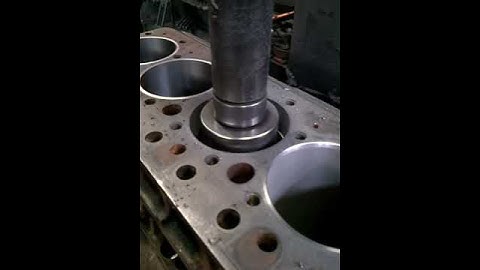 Reboring a engine block