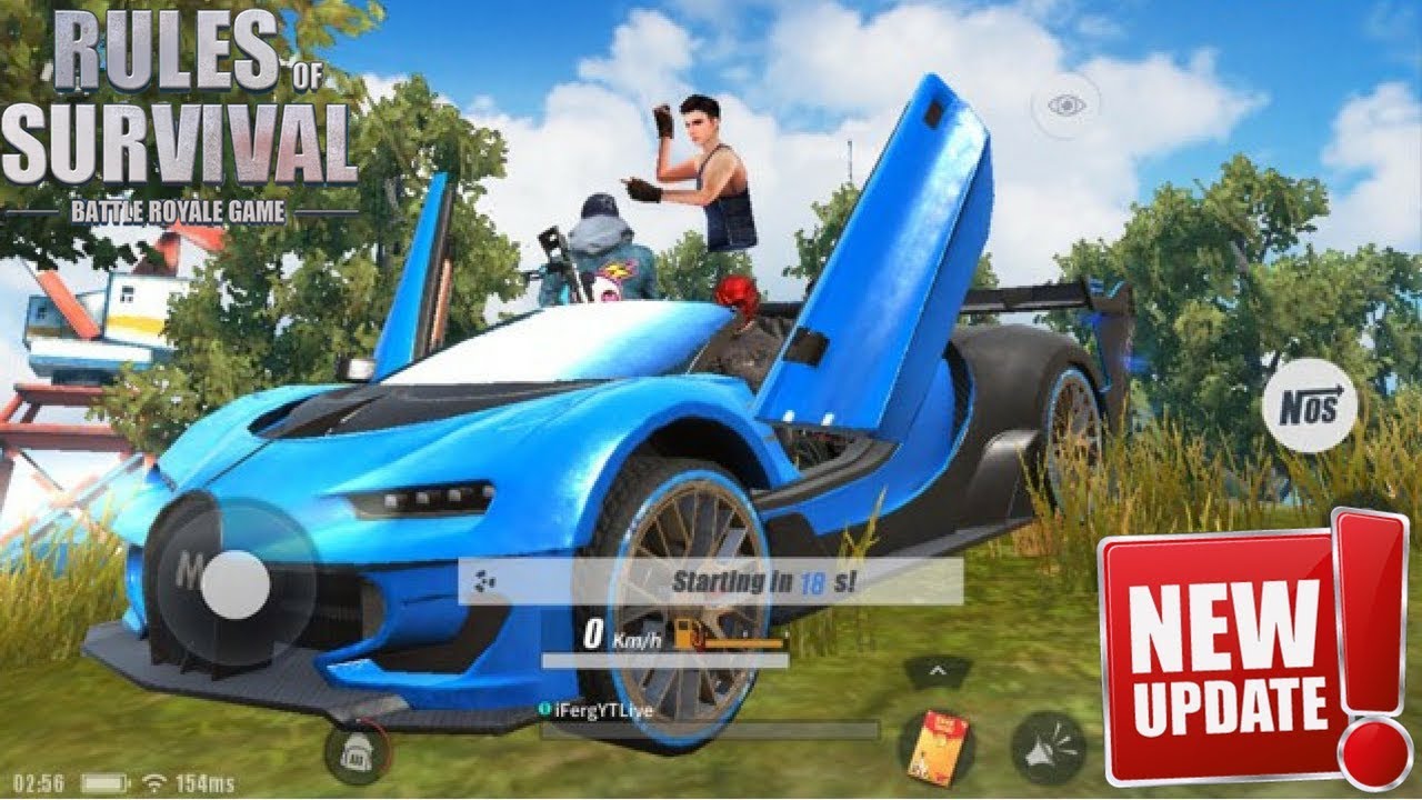 I GOT THE NEW BUGATTI CAR SKIN in Rules Of Survival ! New Update Hype !