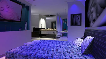 Como é um quarto de um motel?