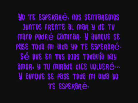 Letra: Yo Te Esperaré - Cali & El Dandee :DD